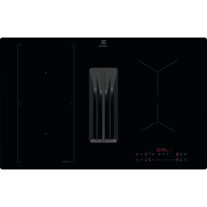 Taque avec hotte intégrée 80 cm