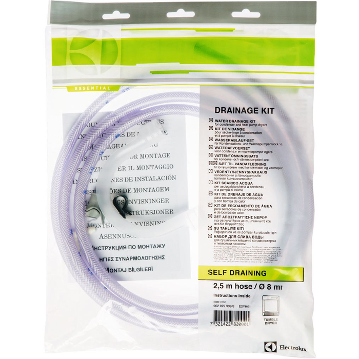Electrolux - Kit d'évacuation pour sèche-linge à condensation - E2YH01