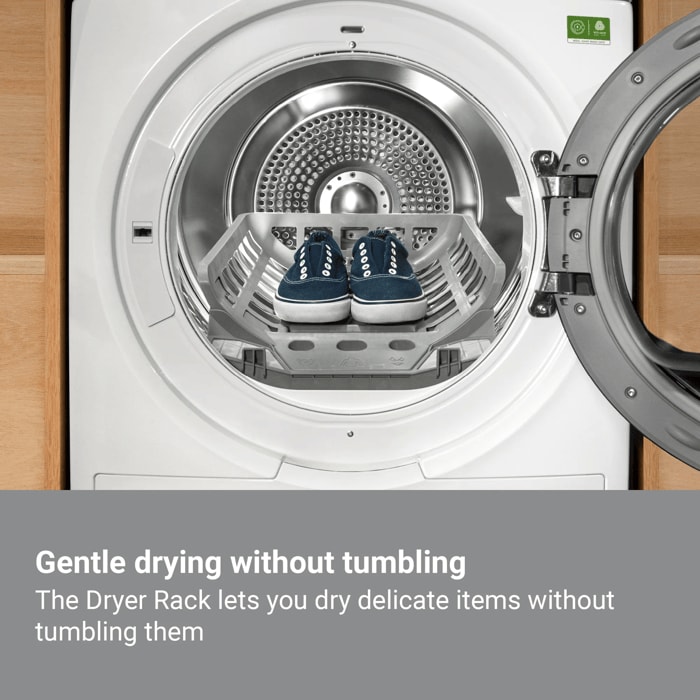 Gentle drying without tumbling.The Dryer Rack lets you dry delicate items without tumbling them.