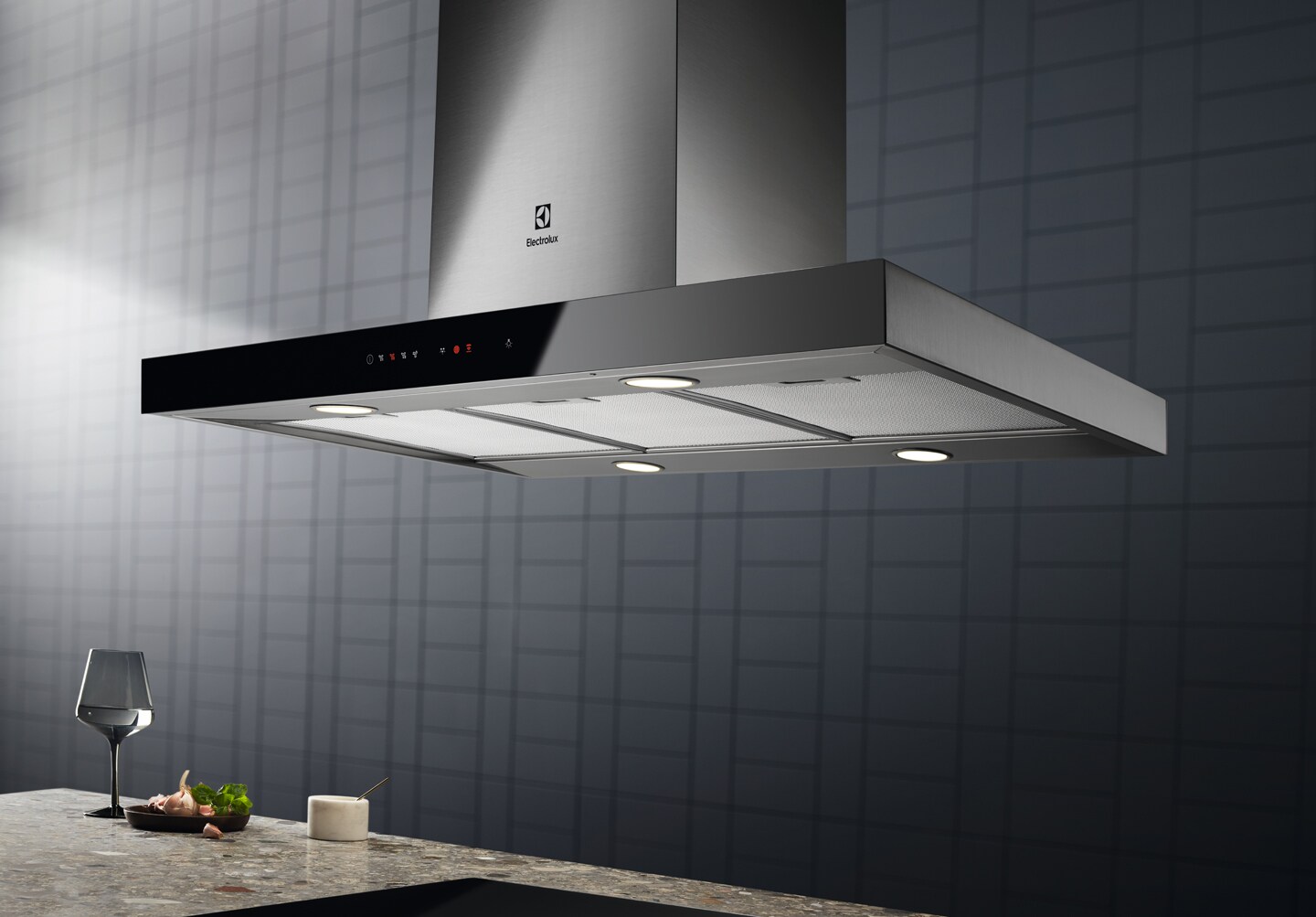 Hotte îlot Electrolux